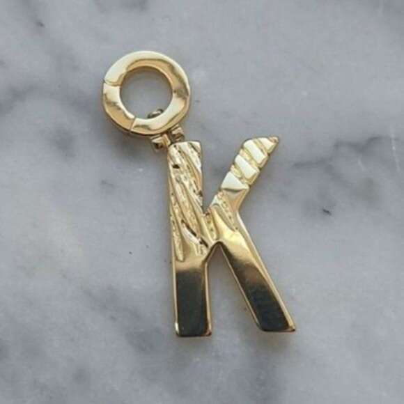Gorjana Parker Charm Alphabet Initial K 18K Gold Plated - Picture 2 of 8